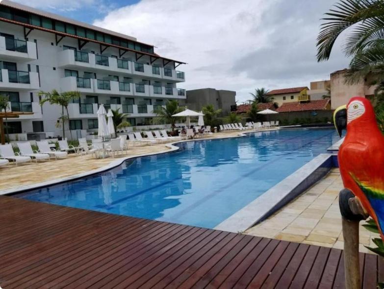 Laguna Beach Flat - Luxo Frente Para Piscina Pôrto das Galinhas Kültér fotó